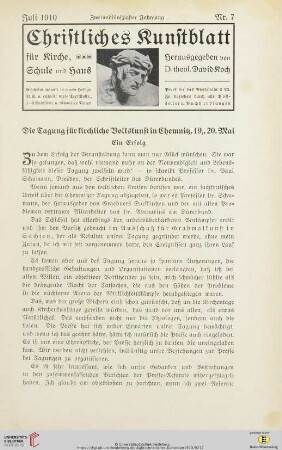 Nr. 7 (Juli 1910)