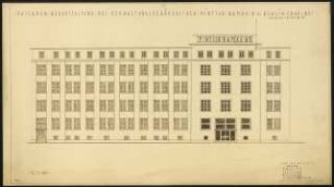 BAMAG-Meguin AG, Berlin-Tiergarten Fassadenumgestaltung: Ansicht Verwaltungsgebäude 1:100