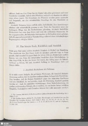 IV. Das bittere Ende, Rückblick und Ausblick