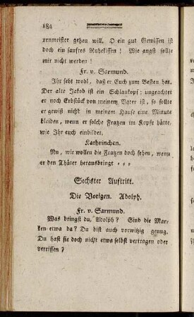 Sechster Auftritt - Zehnter Auftritt