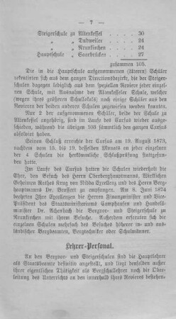 Lehrer-Personal