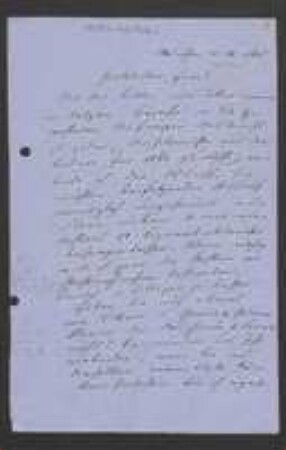 Brief von Ludwig Molendo an Unbekannt
