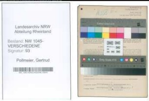 Entnazifizierung Gertrud Pollmeier , geb. 05.05.1909 ()