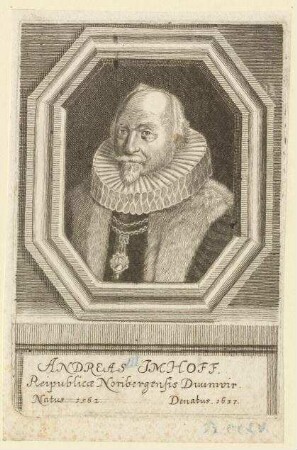 Andreas (= Endres IV.) Imhoff, Duumvir; geb. 1562; gest. 1637