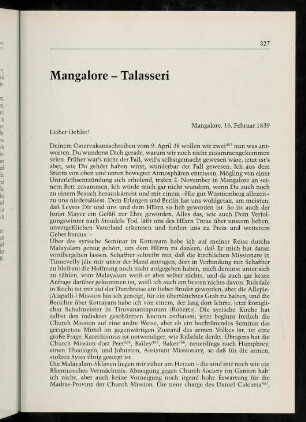 327-350, Mangalore - Talasseri