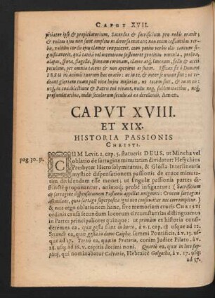 Caput XVIII. Et XIX. Historia Passionis Christi.