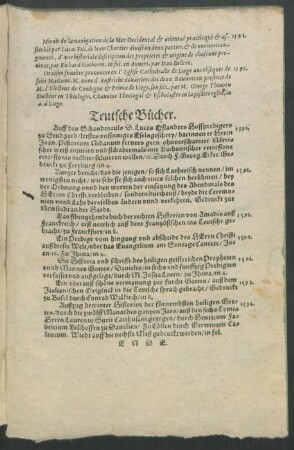 Teutsche Bücher.