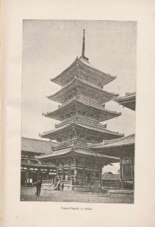 Tempel-Pagode in Osaka