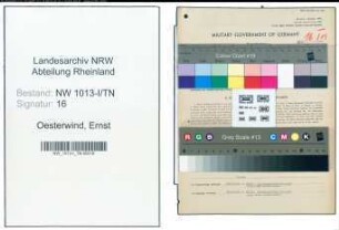 Entnazifizierung Ernst Oesterwind , geb. 29.05.1898 (Spediteur)