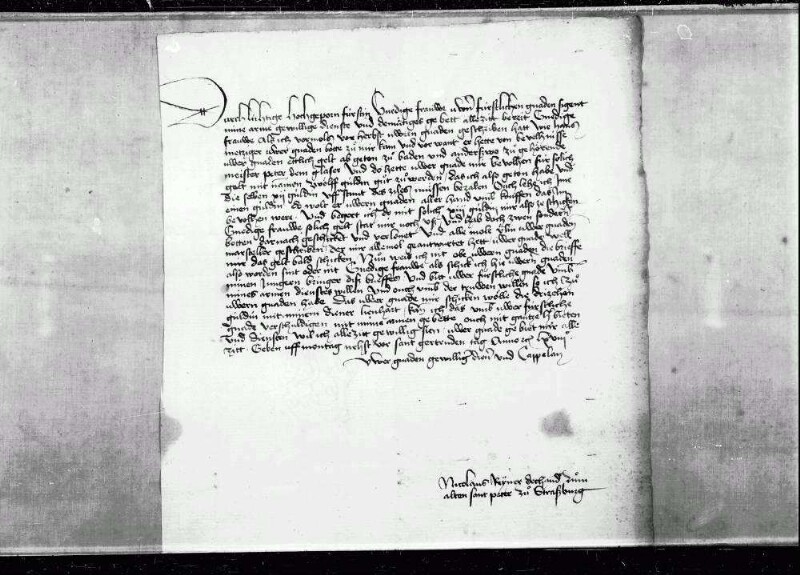 Briefwechsel der Gräfin. Darunter: Graf Ludwig 1449; Erzherzogin Mechthild 1468-79; Gräfin Barbara 1478; mit Baden 1461, 1472; Burgund 1454, 1462; Frankreich 1461; Herzog von Mailand 1473; Pfalz-Bayern 1455-78; Fürstin Jolante von Piemont 1475, 1460; Haus Savoyen 1453-74; Kloster Binsdorf 1470, 1471; Peter von Hagenbach, undat.; Schultheiß von Luzern Heinrich von Humwil 1469-72; Francois Malet 1456-65; Amtmann zu Möckmühl 1456-62; Schultheiß zu Backnang 1468-78; Dr. Heinrich Steinhöwel 1474; Graf Johann von Werdenberg 1467; Propst Ulrich Wirtemberger zu Stuttgart 1473; Komthur zu Ysenheim 1456, 1458.
