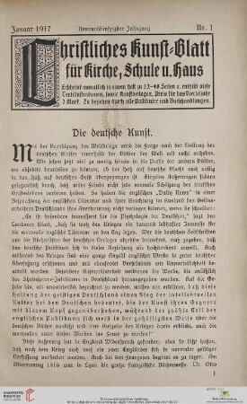 Nr. 1 (Januar 1917)