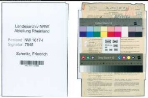 Entnazifizierung Friedrich Schmitz , geb. 18.07.1898 (Lehrer)