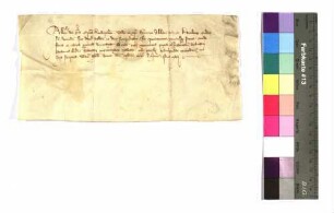 Indulgenzbrief des Bischofs von Würzburg Albert und dessen Verkündung durch den Abt Heinrich zu Comburg