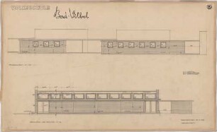 Grund, Peter; Bad Vilbel; Ernst Reuter Schule - Pavillon (Straßen- und Rückansicht)