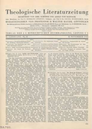 433-434 [Rezension] Antike und Christentum; Bd. IV, H. 4 u. V, H. 1/2