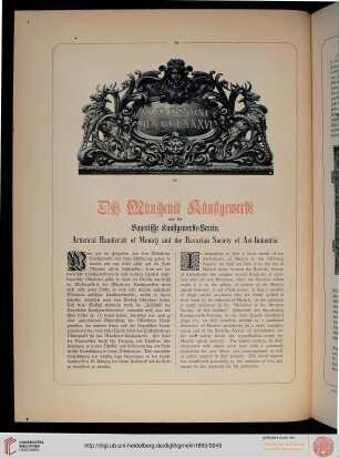 Das Münchner Kunstgewerbe und der Bayerische Kunstgewerbeverein