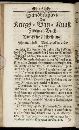 Die Erste Abtheilung. = Chapitre I. - Die Neundte Abtheilung. = Chapitre IX.