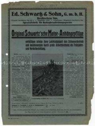 Motoranhängegeräte für die Bodenbearbeitung