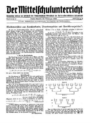 Mathematisches aus Familienkunde, Vererbungskunde und Bevölkerungslehre