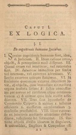 Caput I. Ex Logica.