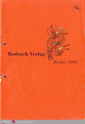 Programmvorschau Rotbuch Herbst 1993