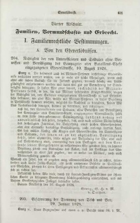 Vierter Abschnitt. Familien-, Vormundschafts- und Erbrecht.
