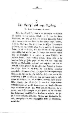 Der Kampf mit dem Drachen