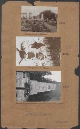 Denkmal für gefallene deutsche Krieger von einem Kameraden hergestellt