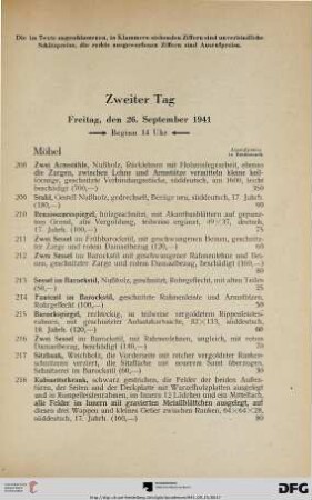 Möbel (Nr. 208-262)