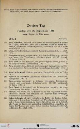 Möbel (Nr. 208-262)