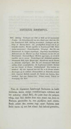 Zestiende hoofdstuk. Bali. Beliling. Verdragen van 1841 en 1843 met de voornaamste Vorsten ...