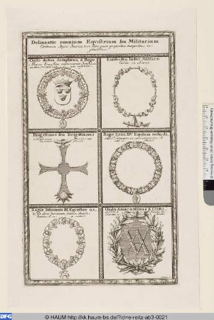 Delineatio omnium Equestrium sev Militarium Ordinum Regni Sveciae