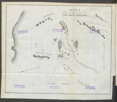 Sketch accompanying Col. Price despatch.