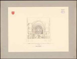 Michaeliskirche, Bremen: Querschnitt 1:100