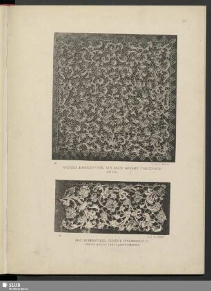 Spätere Barockspitze aus Seide genäht, italienisch und sog. Rosenspitze, genäht, italienisch