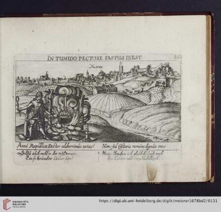 B66. Xeres, "In tumido pectore fastus inest"