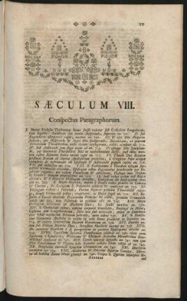 Saeculum VIII.