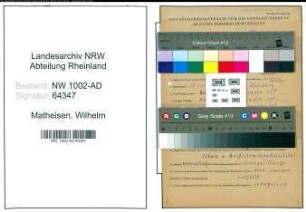 Entnazifizierung Wilhelm Matheisen, geb. 17.05.1895 (Verw.Angest.)