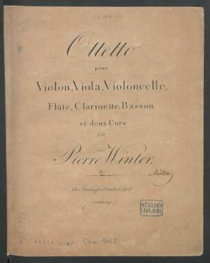 Ottetto pour Violon, Viola, Violoncelle, Flûte, Clarinette, Basson et deux Cors