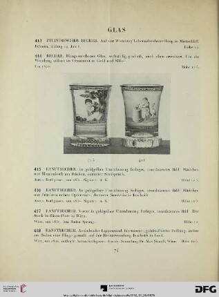 Glas (Nr. 413-437)