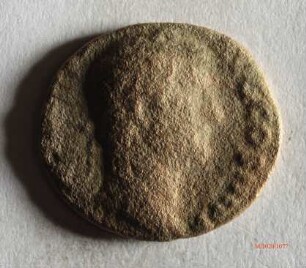 Römische Münze, Nominal As, Prägeherr Hadrian, Prägeort Rom, Original