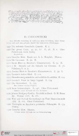 Chodowiecki (Nr. 1507 - 1681)