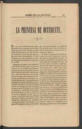 La princesa de Occidente.