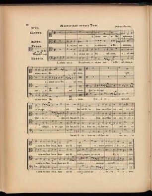 VII. Magnificat Octavi Toni a 4 voc.