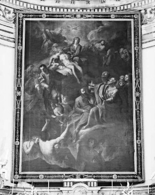 Beweinung Christi, Heilige und Seelen im Fegefeuer