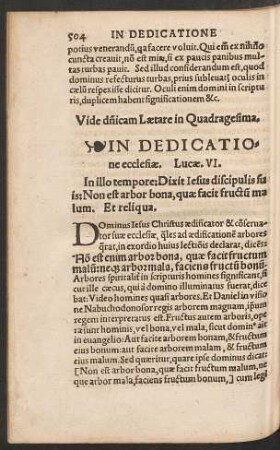 In Dedicatione ecclesiae.