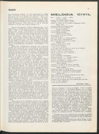 Melodía Civil