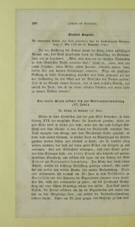 Drittes Kapitel. Die allgemeinen Stände (les états generaux) oder die konstituierende Versammlung (5. Mai 1789 bis 30. September 1791.)