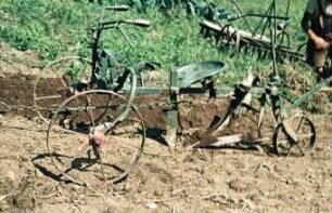 Seilzugpflug für die Berglandwirtschaft