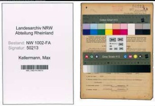 Entnazifizierung Max Kellermann, geb. 30.05.1885 (Elektriker)